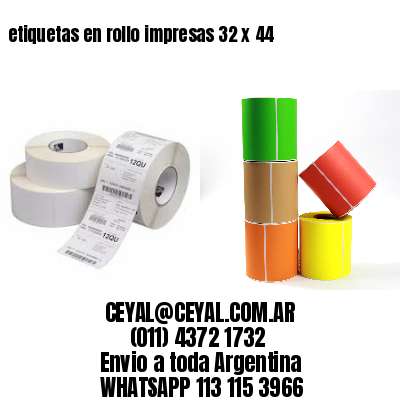 etiquetas en rollo impresas 32 x 44