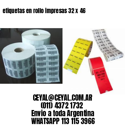 etiquetas en rollo impresas 32 x 46