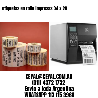 etiquetas en rollo impresas 34 x 28