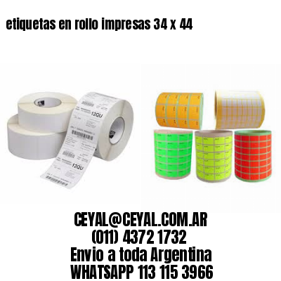 etiquetas en rollo impresas 34 x 44