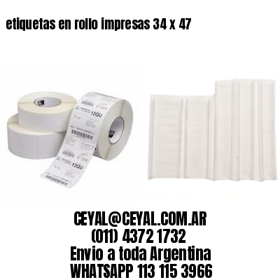 etiquetas en rollo impresas 34 x 47