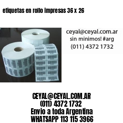 etiquetas en rollo impresas 36 x 26