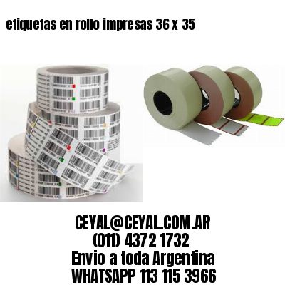 etiquetas en rollo impresas 36 x 35