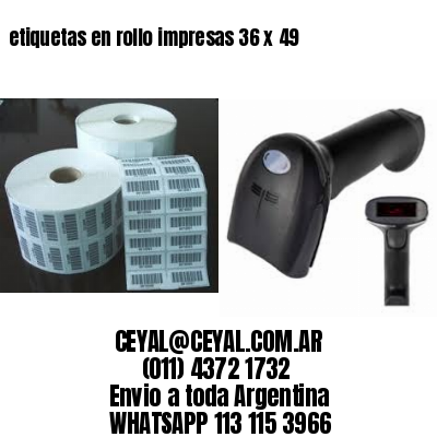 etiquetas en rollo impresas 36 x 49