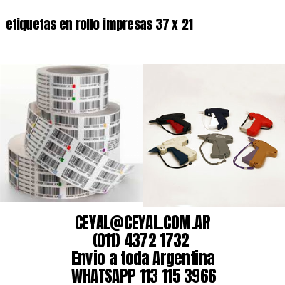etiquetas en rollo impresas 37 x 21