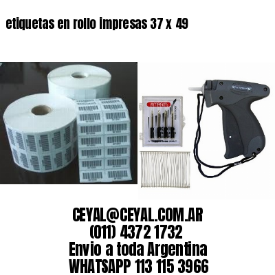 etiquetas en rollo impresas 37 x 49