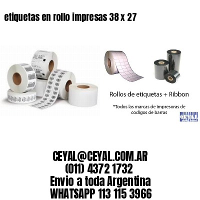 etiquetas en rollo impresas 38 x 27