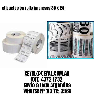 etiquetas en rollo impresas 38 x 28