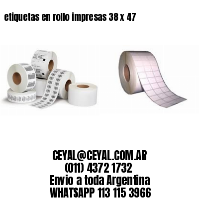 etiquetas en rollo impresas 38 x 47