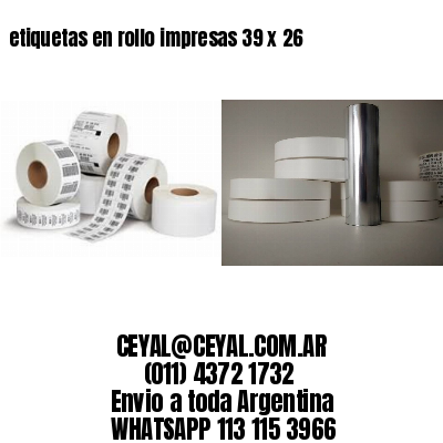 etiquetas en rollo impresas 39 x 26