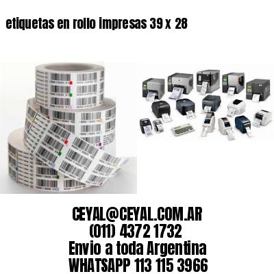 etiquetas en rollo impresas 39 x 28