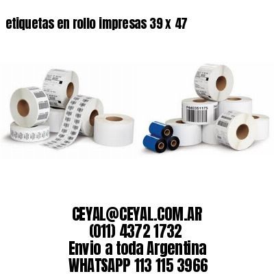 etiquetas en rollo impresas 39 x 47