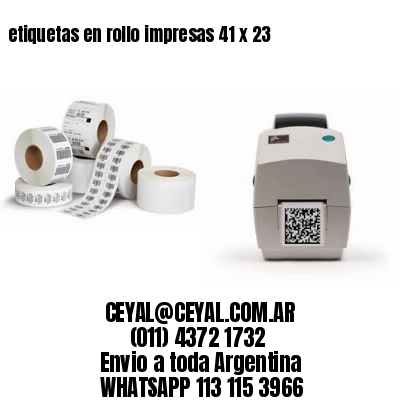 etiquetas en rollo impresas 41 x 23