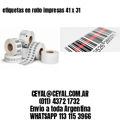 etiquetas en rollo impresas 41 x 31