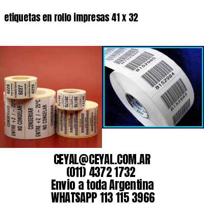 etiquetas en rollo impresas 41 x 32