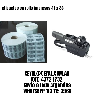 etiquetas en rollo impresas 41 x 33