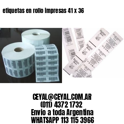 etiquetas en rollo impresas 41 x 36