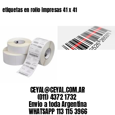etiquetas en rollo impresas 41 x 41