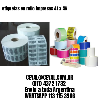 etiquetas en rollo impresas 41 x 46