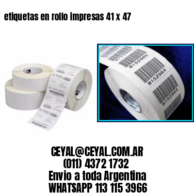 etiquetas en rollo impresas 41 x 47