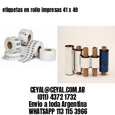 etiquetas en rollo impresas 41 x 49