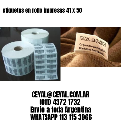 etiquetas en rollo impresas 41 x 50