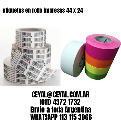 etiquetas en rollo impresas 44 x 24