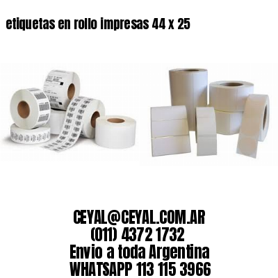 etiquetas en rollo impresas 44 x 25