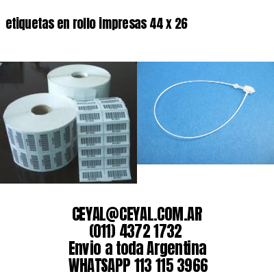 etiquetas en rollo impresas 44 x 26