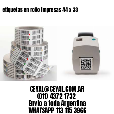 etiquetas en rollo impresas 44 x 33