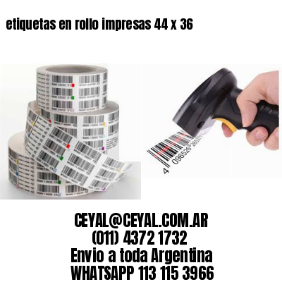 etiquetas en rollo impresas 44 x 36