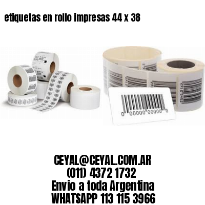 etiquetas en rollo impresas 44 x 38