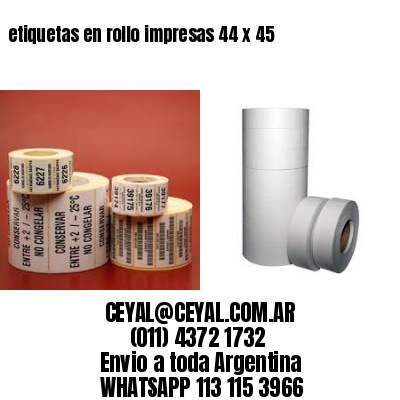 etiquetas en rollo impresas 44 x 45