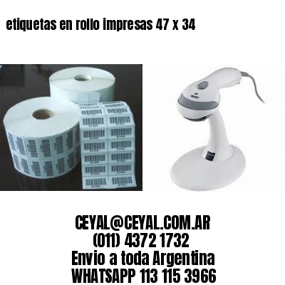 etiquetas en rollo impresas 47 x 34