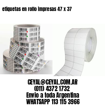 etiquetas en rollo impresas 47 x 37