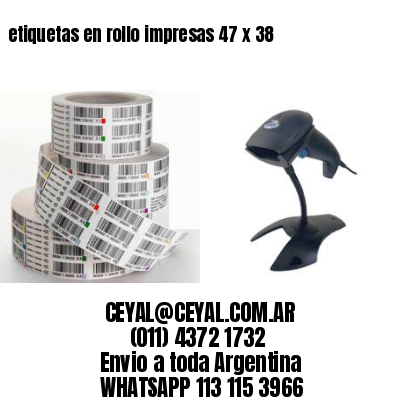 etiquetas en rollo impresas 47 x 38