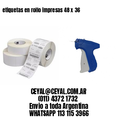 etiquetas en rollo impresas 48 x 36