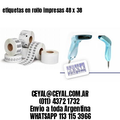 etiquetas en rollo impresas 48 x 38