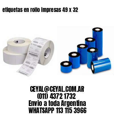 etiquetas en rollo impresas 49 x 32