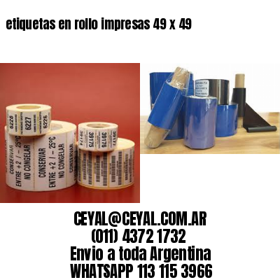 etiquetas en rollo impresas 49 x 49