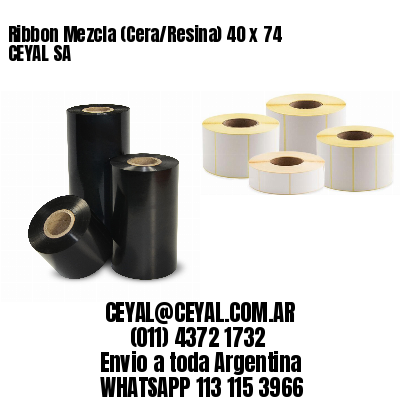 Ribbon Mezcla (Cera/Resina) 40 x 74 CEYAL SA