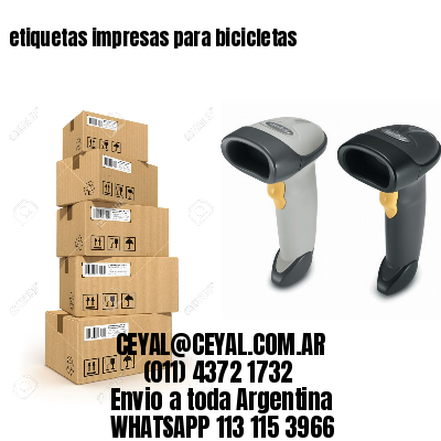 etiquetas impresas para bicicletas