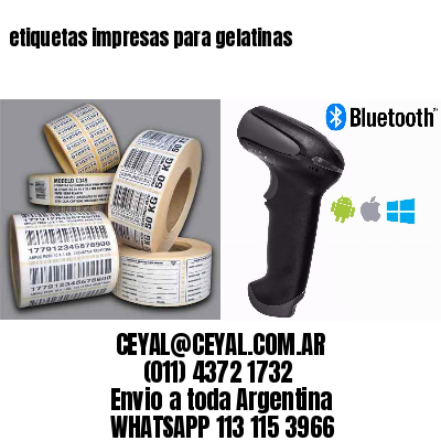 etiquetas impresas para gelatinas