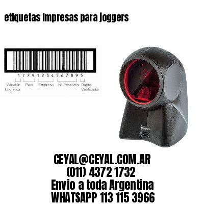 etiquetas impresas para joggers