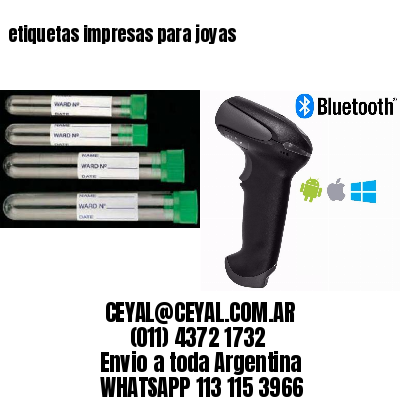 etiquetas impresas para joyas