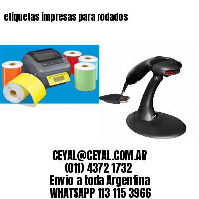 etiquetas impresas para rodados