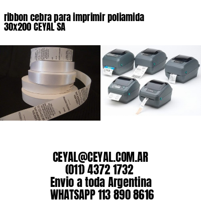 ribbon cebra para imprimir poliamida 30×200 CEYAL SA
