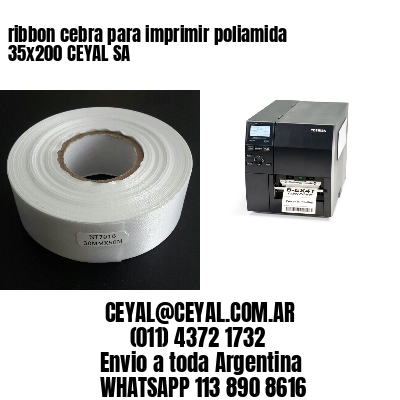 ribbon cebra para imprimir poliamida 35×200 CEYAL SA