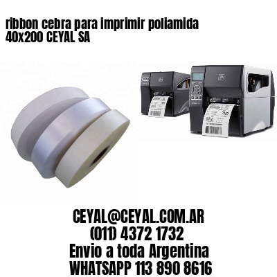 ribbon cebra para imprimir poliamida 40×200 CEYAL SA