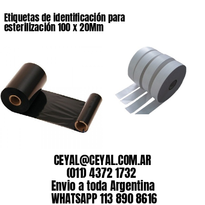 Etiquetas de identificación para esterilización 100 x 20Mm